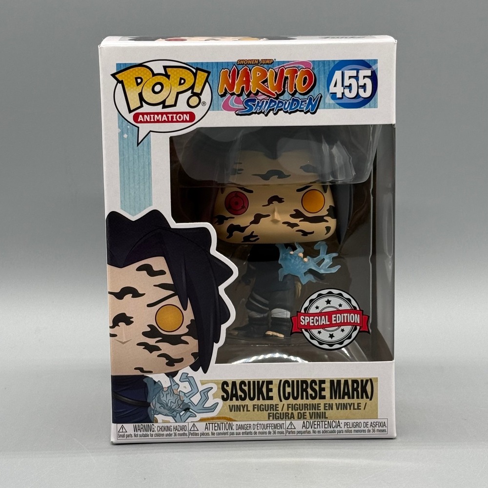 Funko Pop! #455 Sasuke (Curse Mark) Naruto Exclusive w/ Protector *Vaulted*